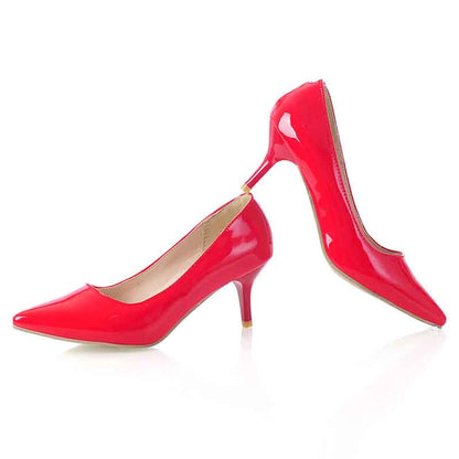 Women Dress Stilettos High Heels Pointed Toe Pumps 6.5cm