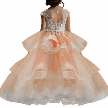 Little Girls Pageant Dresses for Wedding Kids First Communion Prom Ball Gown