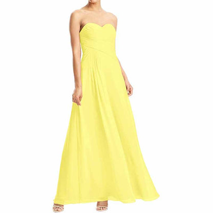Chiffon Bridesmaid Dress Custom Prom Dress Long Evening Gowns
