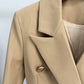 Women Blazers Double-Breasted Button Khaki Slim Jackets