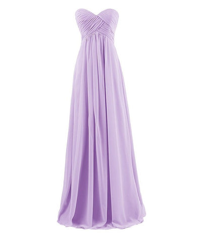 Wedding Chiffon Strapless Bridesmaids Dress Women Evening Growns
