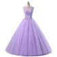 sd-hk Women Prom Gowns Sleeveless Lace Wedding Dress