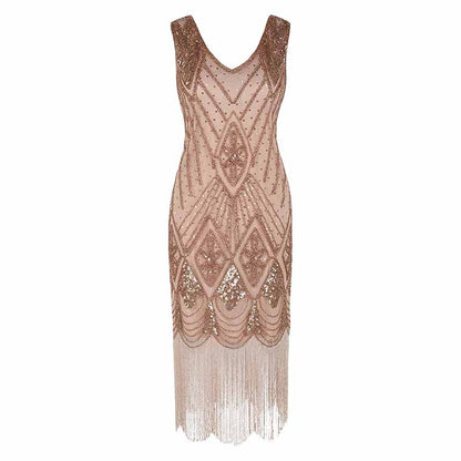 Women's 1920s Dress Sequin Art Deco Flapper Dress