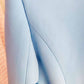 Women Sky blue Blazer + Flare Trousers Suit
