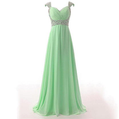 sd-hk Women Bridesmaid Dresses Chiffon Long Formal Evening Dress