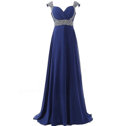 sd-hk Women Bridesmaid Dresses Chiffon Long Formal Evening Dress