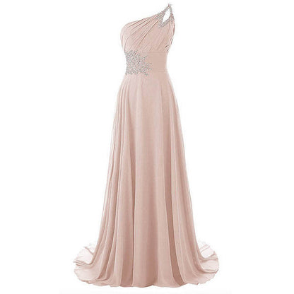 sd-hk One Shoulder Ombre Prom Dress Elegant Gown