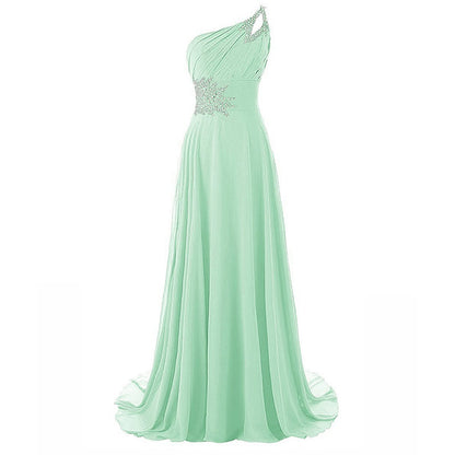 sd-hk One Shoulder Ombre Prom Dress Elegant Gown