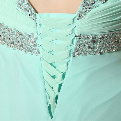 sd-hk Women Bridesmaid Dresses Chiffon Long Formal Evening Dress