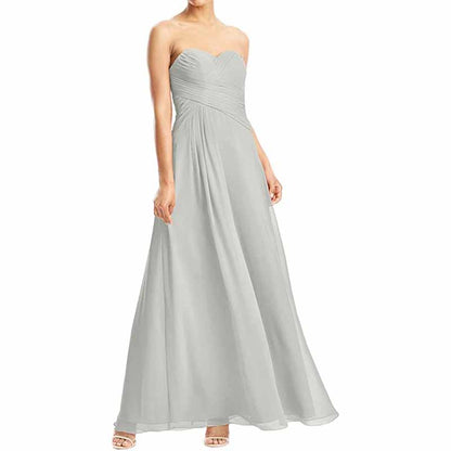Chiffon Bridesmaid Dress Custom Prom Dress Long Evening Gowns