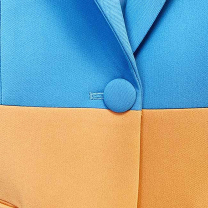 Women Pantsuits Wedding Party Suit + Flare Trousers Colored Suit Two Piece Pantsuits