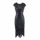 Women's Flapper Dresses 1920s Beaded Fringed Great Gatsby Dress