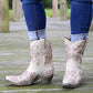 Women's Glitter Short Wedding Boots Western Dress Cowgirl Boots