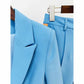 Women Pantsuits Wedding Party Suit + Flare Trousers Colored Suit Two Piece Pantsuits
