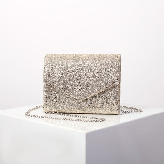 sd-hk Envelope Purse Formal Sequin Evening Bag for Cocktail Prom Party