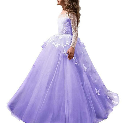 sd-hk Vintage Children Dresses For Wedding Party Formal Ball Gown