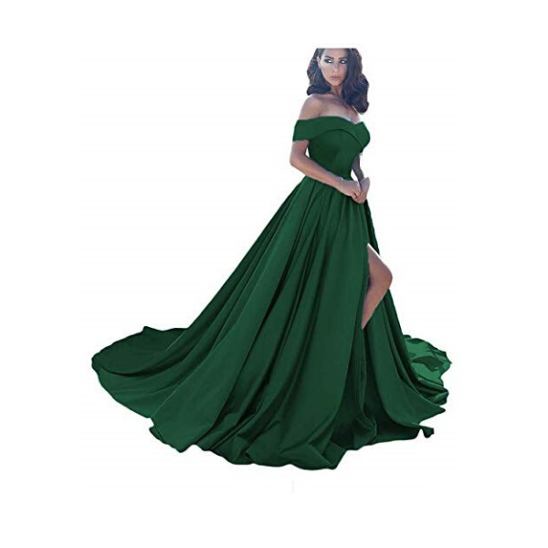 Dark Green wedding dress