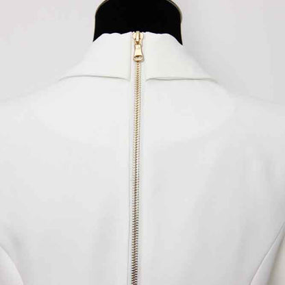 Ladies Belted Double Breasted Blazer Dress Long Sleeves Coat