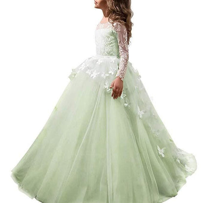 sd-hk Vintage Children Dresses For Wedding Party Formal Ball Gown