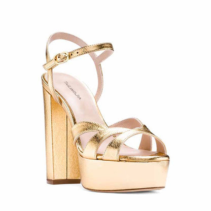 Women Platform Sandals Peep Toe Ankle Strap Heeled Shoes