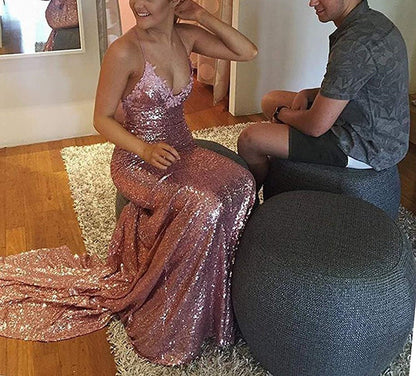 S&Dco Mermaid Sequin Prom Dress for Stunning Elegance