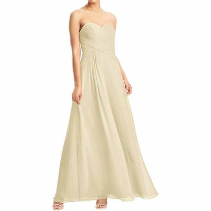 Chiffon Bridesmaid Dress Custom Prom Dress Long Evening Gowns
