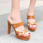 Women's Shoes Slip on Wedge Sandals Heels Platform Heels