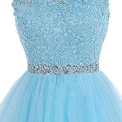 Women's Prom Dresses Short Homecoming Dress A Line Tulle Party Cocktail Gown