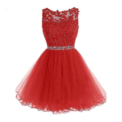 Women's Prom Dresses Short Homecoming Dress A Line Tulle Party Cocktail Gown