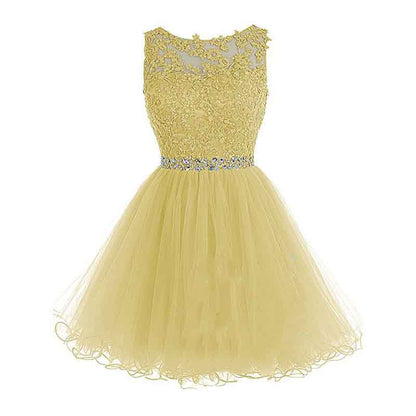 Women's Prom Dresses Short Homecoming Dress A Line Tulle Party Cocktail Gown