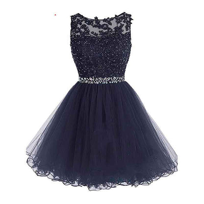 Women's Prom Dresses Short Homecoming Dress A Line Tulle Party Cocktail Gown