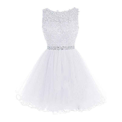 Women's Prom Dresses Short Homecoming Dress A Line Tulle Party Cocktail Gown