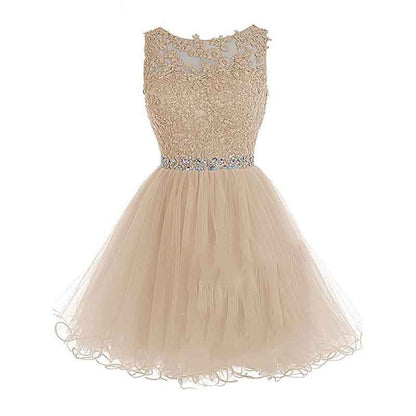 Women's Prom Dresses Short Homecoming Dress A Line Tulle Party Cocktail Gown