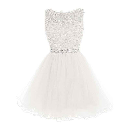 Women's Prom Dresses Short Homecoming Dress A Line Tulle Party Cocktail Gown