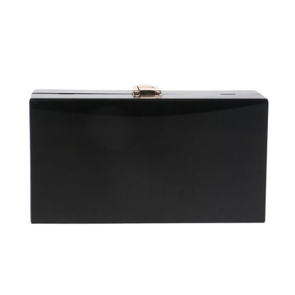 sd-hk Women Summer unqique acrylic geometric lattice small patry Clutch lady evening bag PU Bag S&D 