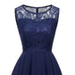 Women's Floral Lace Chiffon Bridesmaid Dress High low Party Dress