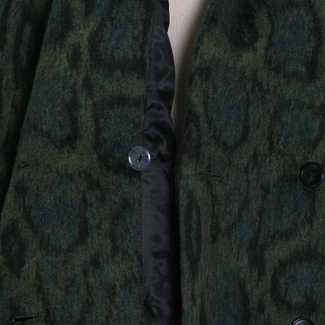 Women winter coat leopard print loose outwear one button short coat