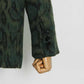 Women winter coat leopard print loose outwear one button short coat