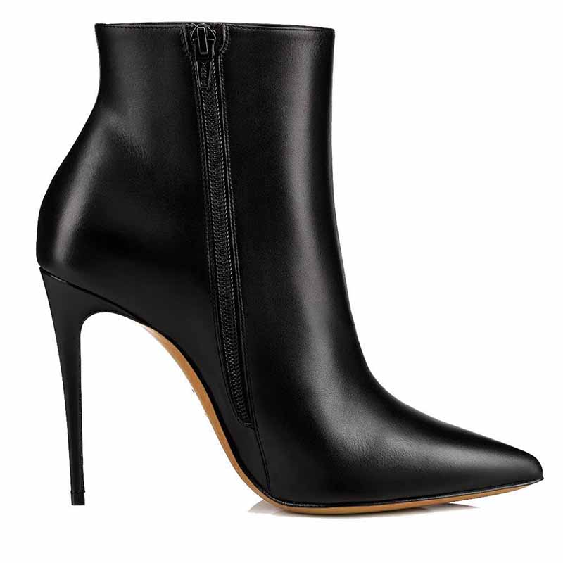 Women's Stylish Ankle Boots Sexy Pointed Toe Stiletto High Heels Boots