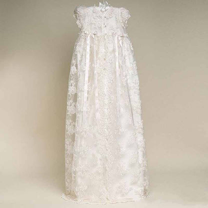 Christening Gown Baby Girl Lace Toddler Dress for Age 3-24 Months
