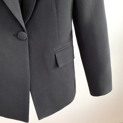 Women Suits 2 Piece One Button Blazer With Flare Pants Suit