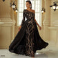 BridaL Black Sequin Prom Dress Sleeveless Evening Ball Gowns