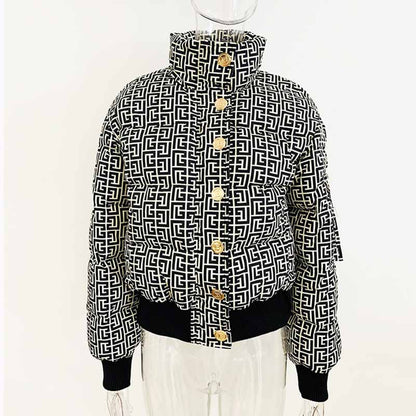 Women's Down Coat Winter Jacket Outwear Zipper Warm Short Coat