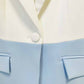 Women's Colorblocked Pantsuit Two Piece White Troubles Set
