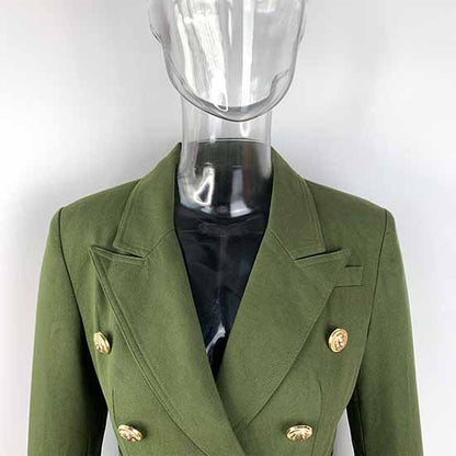 Women's Army Green Pantsuit +High Waisted Two Piece Pants Set Suits With Belt