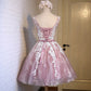 Women's Short Homecoming Dress Lace Prom Graduation Party Gown Wedding Guest Dress