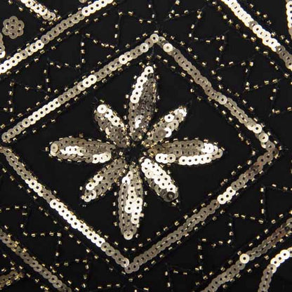 Womens 1920s Flapper Dress Vintage Long Fringe Beaded Dress