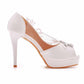 Womens Open Toe Lace Wedding Shoes Bridal Platform Sandals