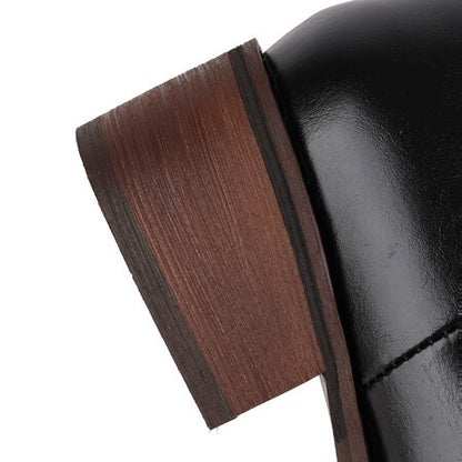 Western Cowgirl Boots Wide Square Toe Mid Calf Boot