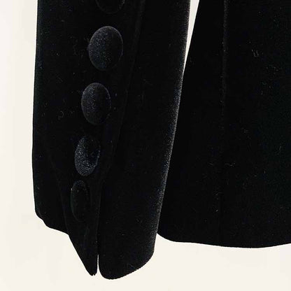 Women Velvet Blazer + Flare Trousers Suit Fashion Pant Suits